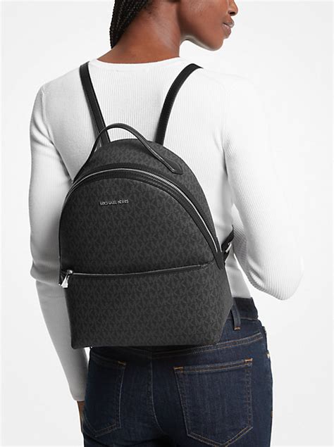 michael kors hudson logo backpack|sheila medium signature logo backpack.